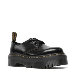 Dr. Martens platform oxfords with silk laces, new in box